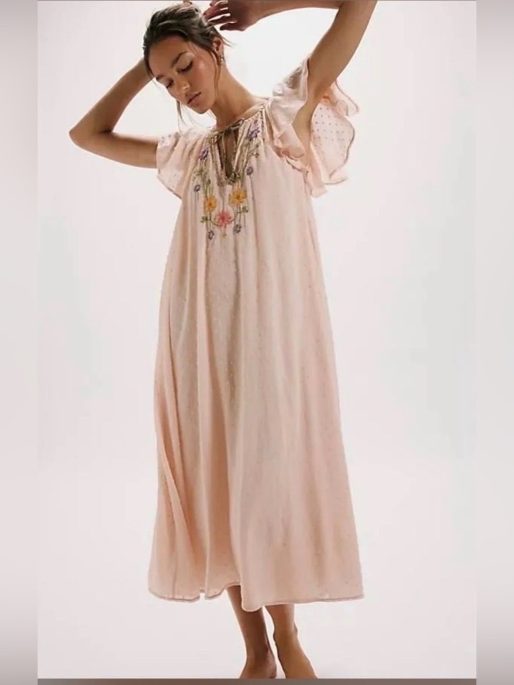 Free People Savannah Rose Midi Dress NWT $248 MSRP